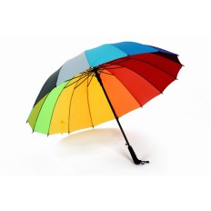 16-panel rainbow straight umbrella